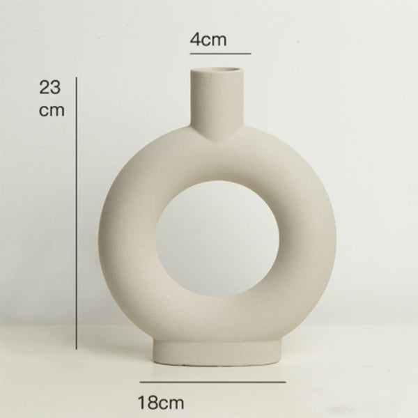 Donut Nordic Ceramic Vase